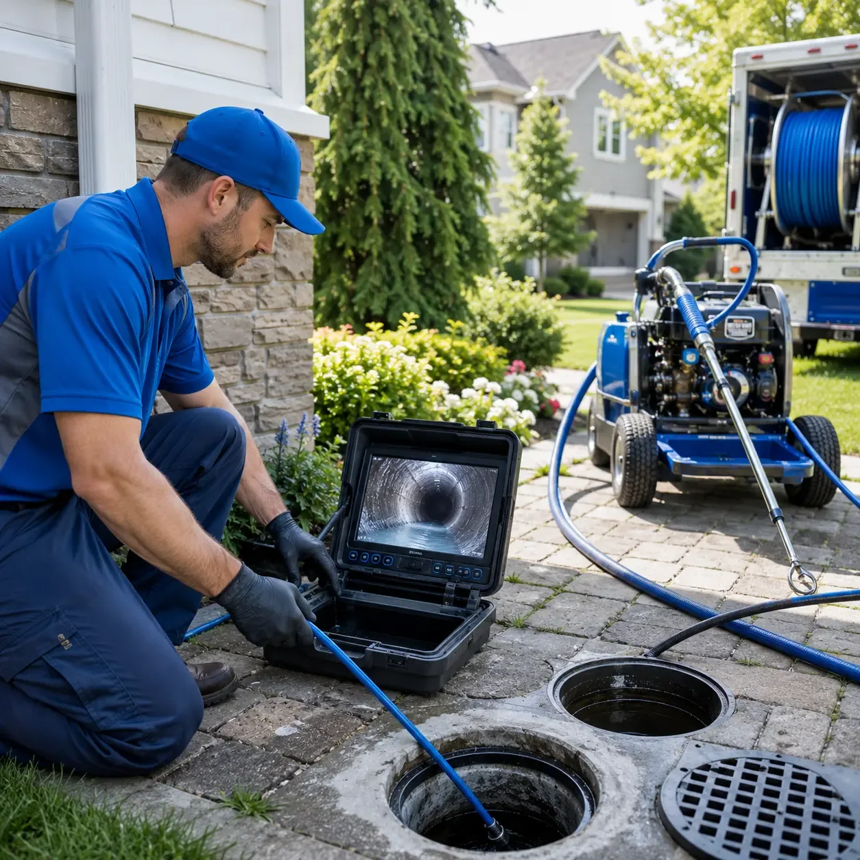 Outdoor drain cleaning professionals serving East Orland, ME